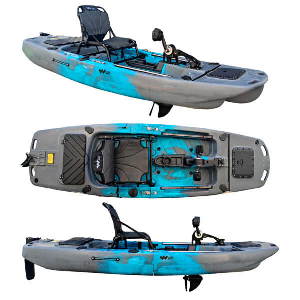 Long Wave CORTÉS – Modular Pedal Fishing Kayak (Catamaran Hull) - Image 4