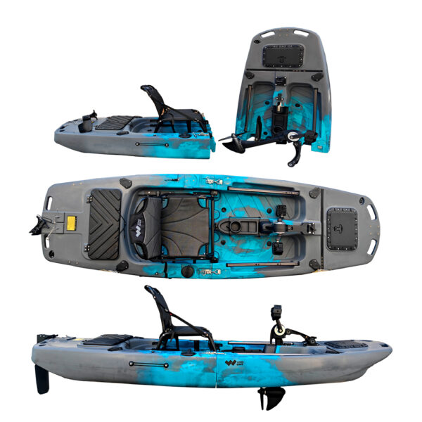 Long Wave CORTÉS – Modular Pedal Fishing Kayak (Catamaran Hull) - Image 3