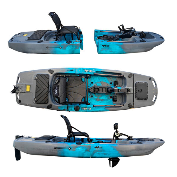 Long Wave CORTÉS – Modular Pedal Fishing Kayak (Catamaran Hull) - Image 2