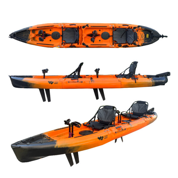 double fishing kayak 2 person tandem modular