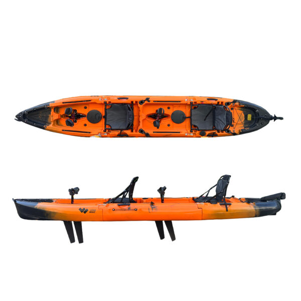 Long Wave SAMOA Tandem Modular Pedal Fishing Kayak - Image 2